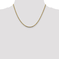 14k 2.75mm Tri-color Gold PavÃ© Valentino Chain-PVL060-18