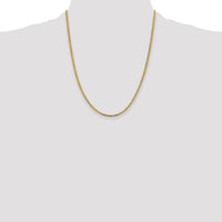 14k 2.75mm Tri-color Gold PavÃ© Valentino Chain-PVL060-22