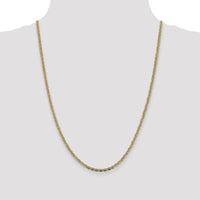 14k 2.75mm Tri-color Gold PavÃ© Valentino Chain-PVL060-24