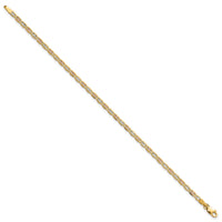 14k 2.75mm Tri-color Gold PavÃ© Valentino Chain-PVL060-8