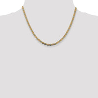 14k 3.8mm Tri-color Gold PavÃ© Valentino Chain-PVL080-18