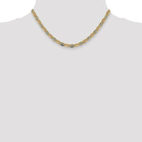 14k 4.65mm Tri-color Gold PavÃ© Valentino Chain-PVL100-16