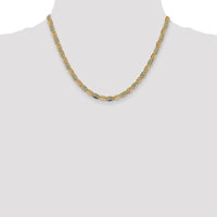 14k 4.65mm Tri-color Gold PavÃ© Valentino Chain-PVL100-18
