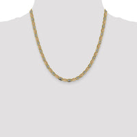 14k 4.65mm Tri-color Gold PavÃ© Valentino Chain-PVL100-20