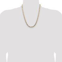 14k 6.1mm Tri-color Gold PavÃ© Valentino Chain-PVL120-22