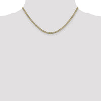 14k 3.4mm Semi-solid with Rhodium PavÃ© Curb Chain-PWF080-16