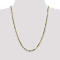 14k 4.3mm Semi-solid with Rhodium PavÃ© Curb Chain-PWF100-24