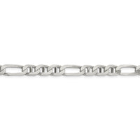 Sterling Silver 7.5mm Figaro Anchor Chain