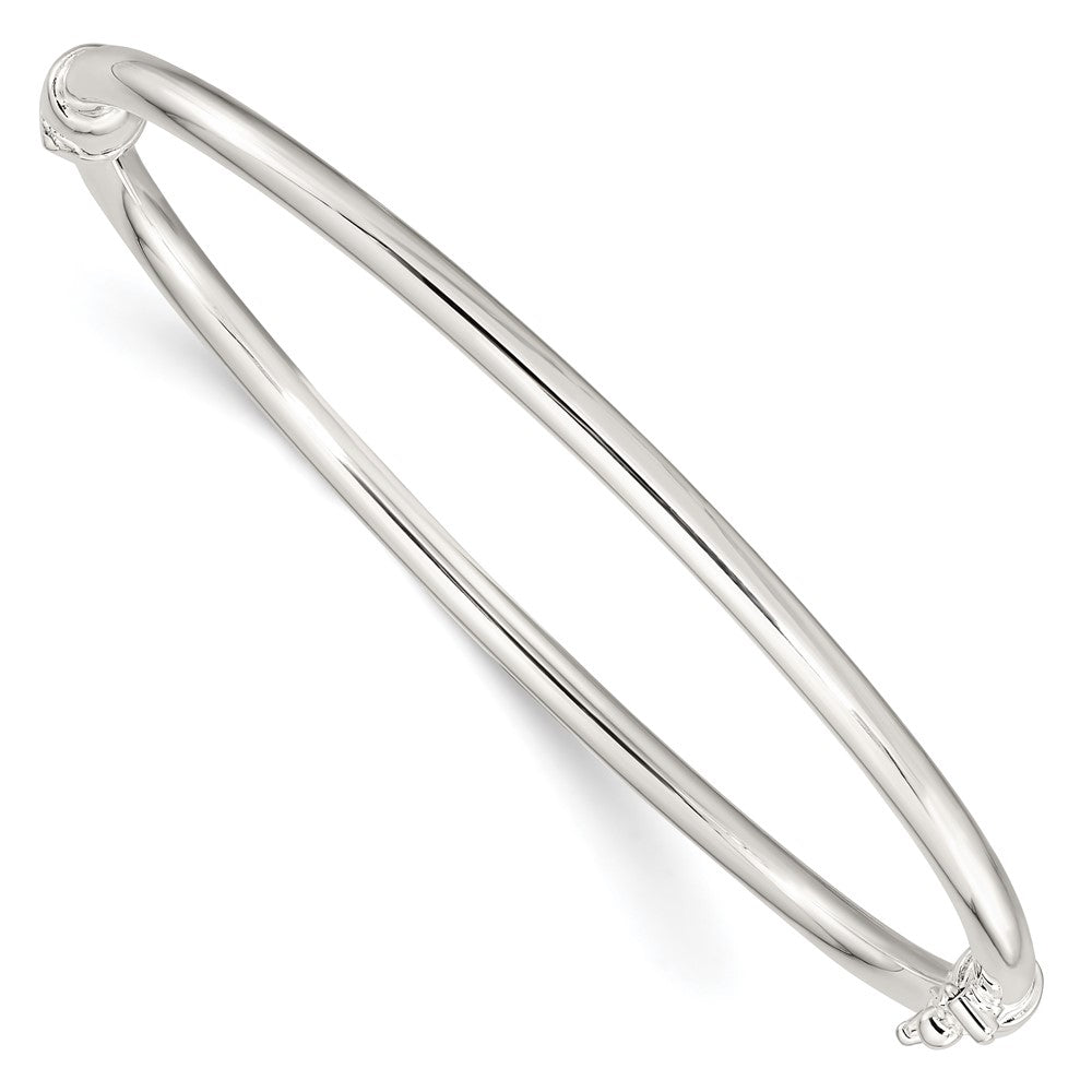 Sterling Silver Polished Hinged Bangle