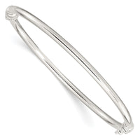 Sterling Silver Polished Hinged Bangle