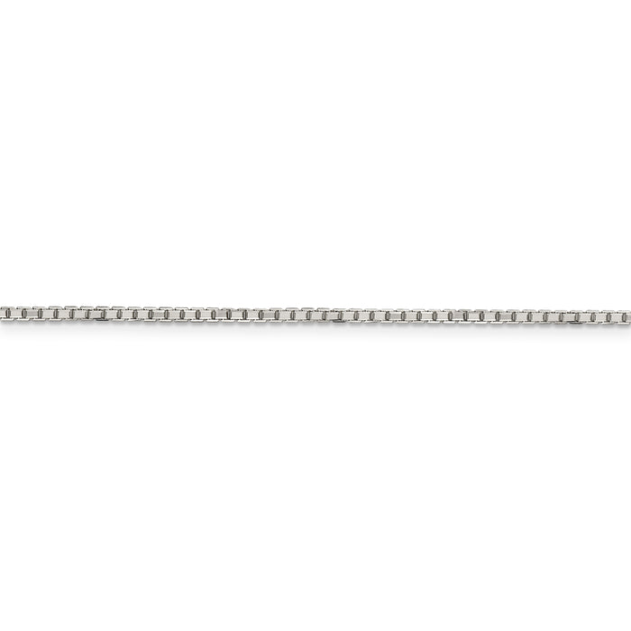 Sterling Silver 1.7mm 8 Sided Diamond-cut Box Chain