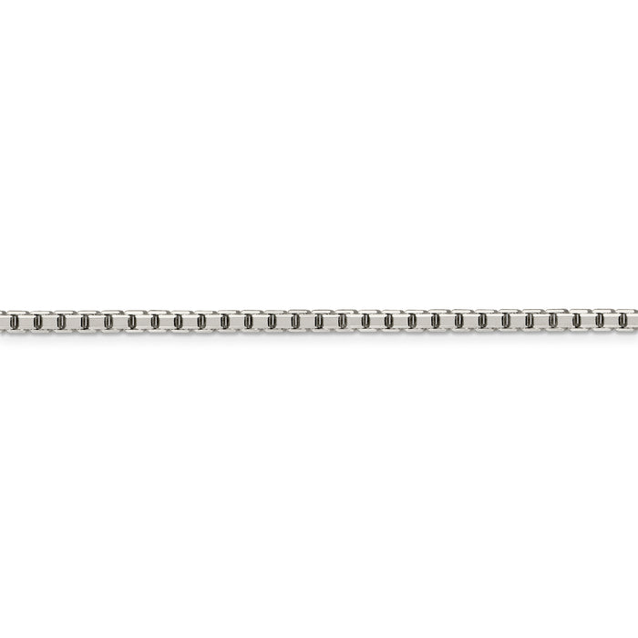 Sterling Silver 3.2mm 8 Sided Diamond-cut Box Chain