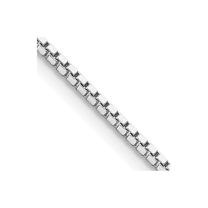 Sterling Silver Rhodium-plated 1.5mm Box Chain