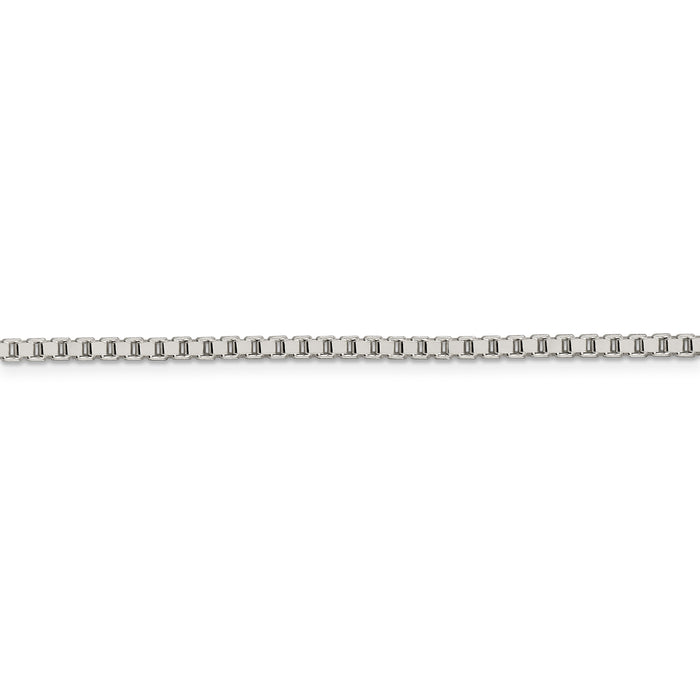 Sterling Silver 2.5mm Box Chain