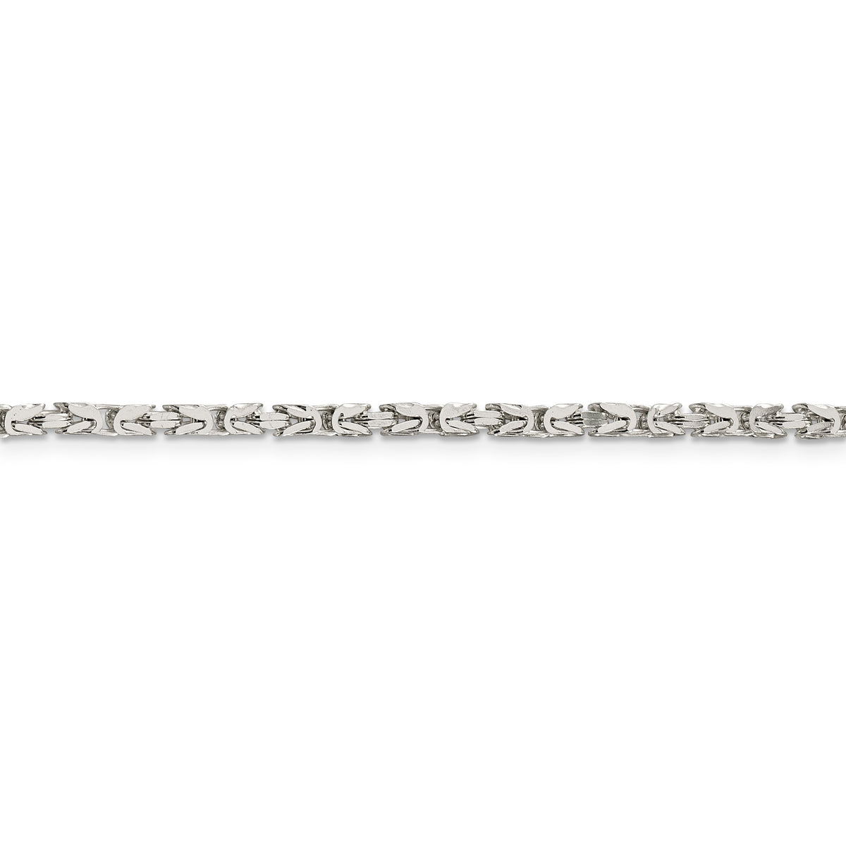 Sterling Silver 2.5mm Byzantine Chain