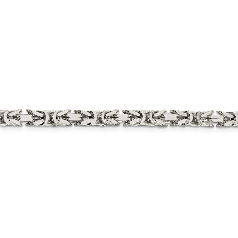 Sterling Silver 5mm Byzantine Chain