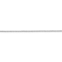 Sterling Silver Rhodium-plated 1mm Cable Chain