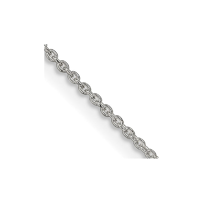 Sterling Silver 1mm Cable Chain w/4in ext.