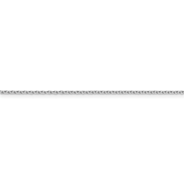 Sterling Silver Rhodium-plated 1.5mm Cable Chain