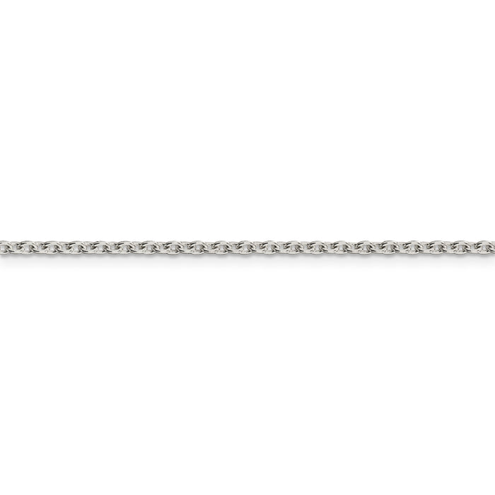 Sterling Silver 2.25mm Cable Chain