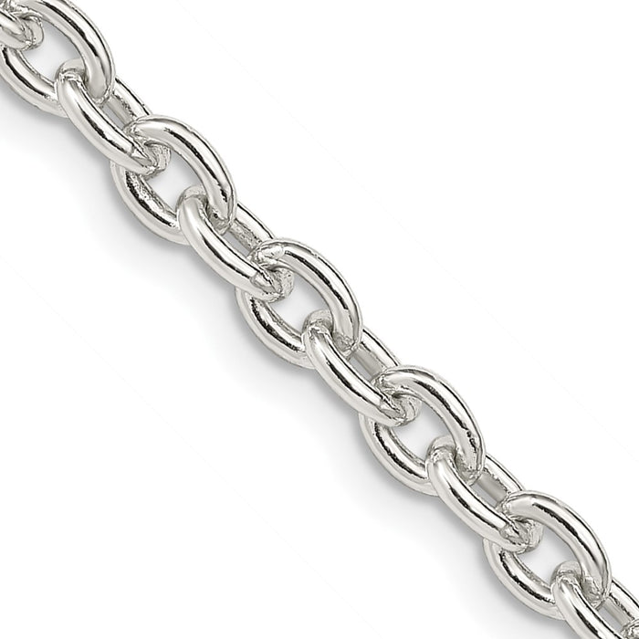 Sterling Silver 4.5mm Cable Chain