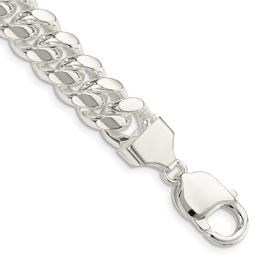 Sterling Silver 10.5mm Polished Domed Curb Chain