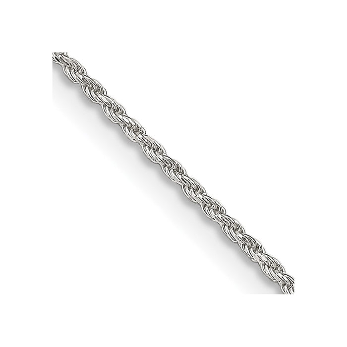 Sterling Silver 1.2mm Diamond-cut Rope Chain