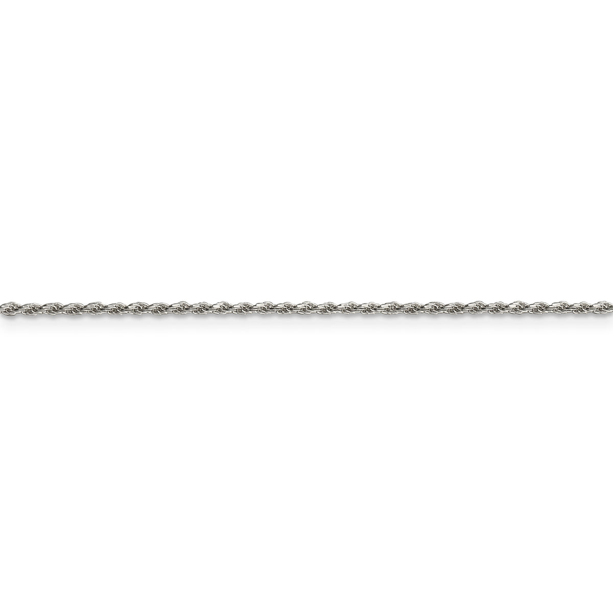 Sterling Silver 1.5mm Diamond-cut Rope Chain