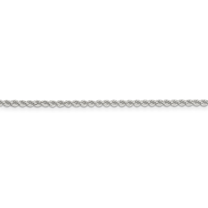 Sterling Silver 2.3mm Solid Rope Chain