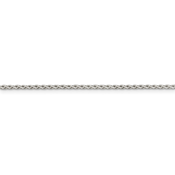 Sterling Silver 1.5mm Diamond-cut Spiga Chain