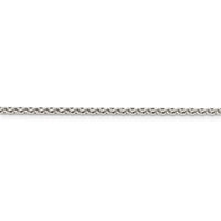 Sterling Silver 2mm Diamond-cut Spiga Chain