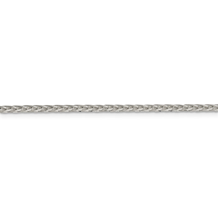 Sterling Silver 2.5mm Diamond-cut Spiga Chain