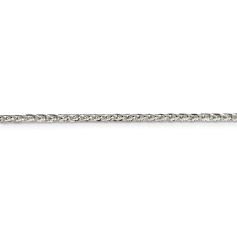 Sterling Silver 2.5mm Diamond-cut Spiga Chain