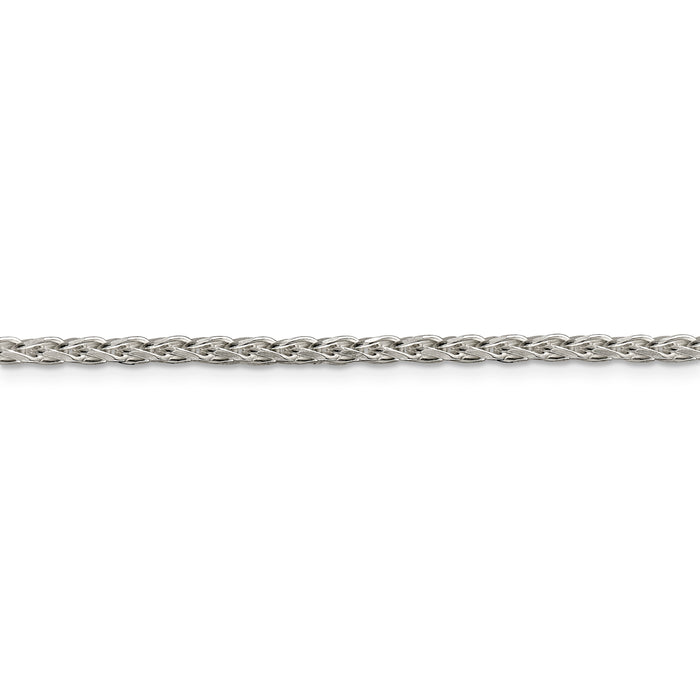 Sterling Silver 2.75mm Diamond-cut Spiga Chain