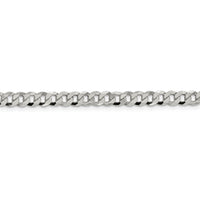 Sterling Silver 5mm Beveled Curb Chain