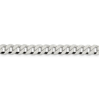 Sterling Silver 7mm Beveled Curb Chain