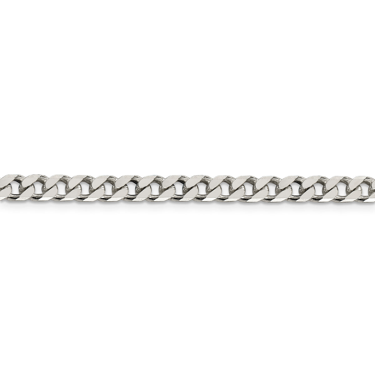 Sterling Silver Polished 5mm Curb Chain