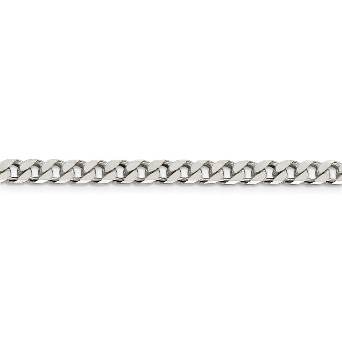 Sterling Silver Polished 5mm Curb Chain