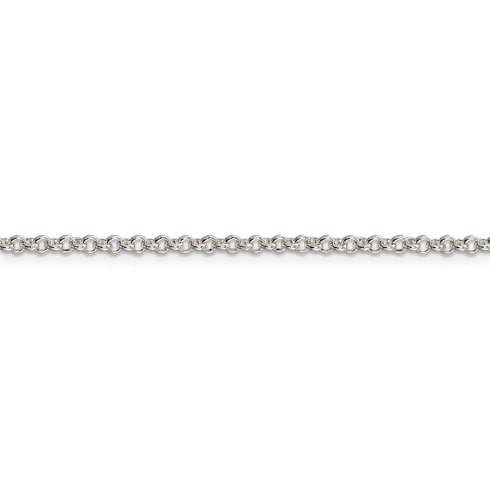 Sterling Silver 2.5mm Rolo Chain