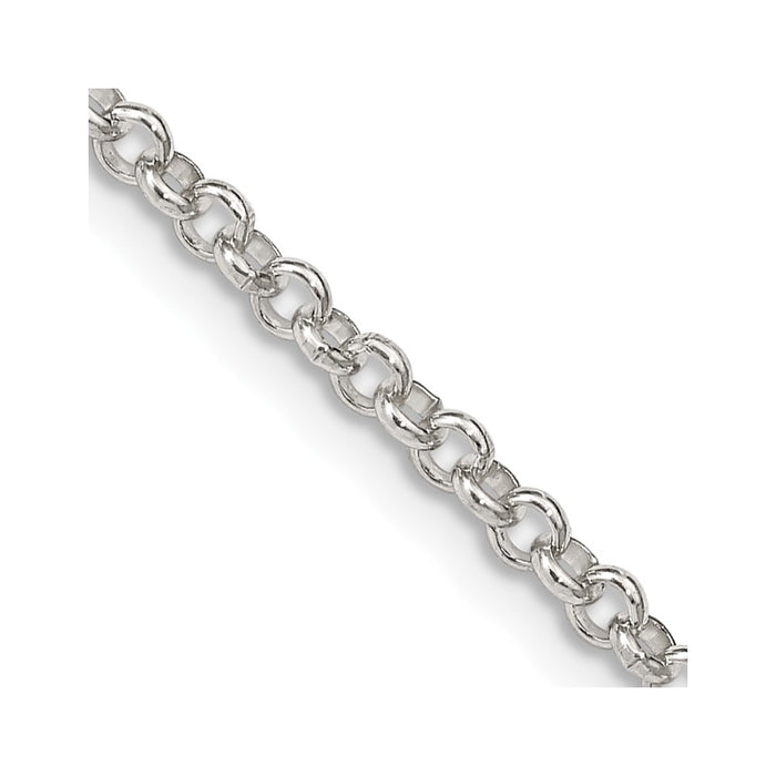 Sterling Silver 2.5mm Rolo Chain