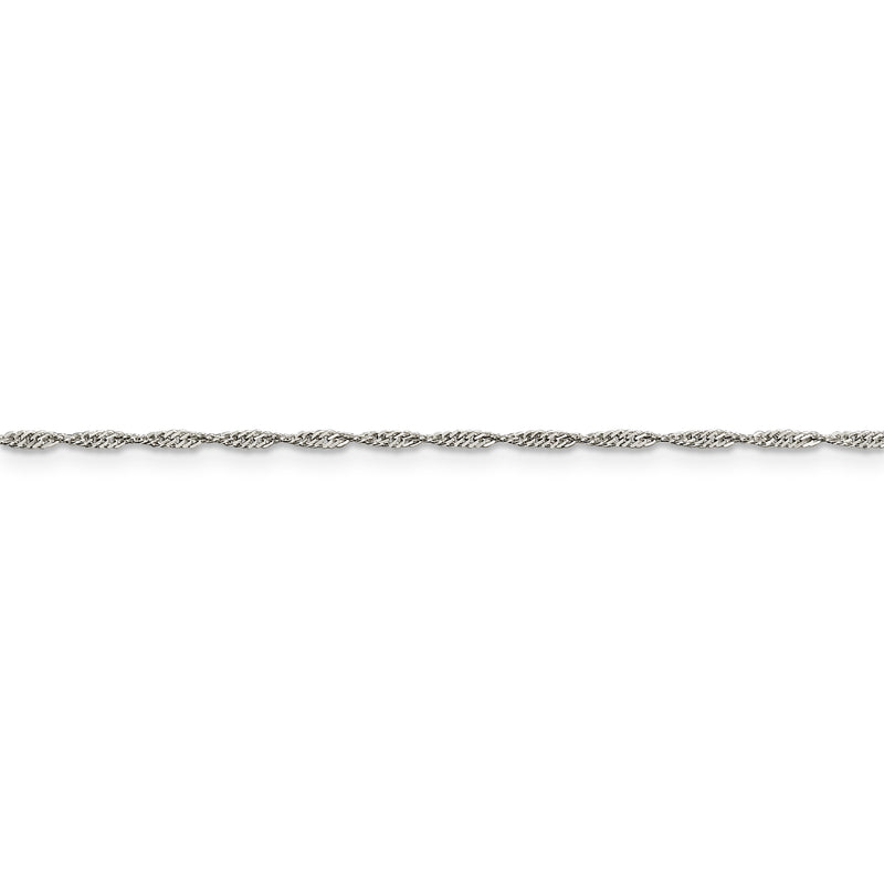 Sterling Silver 1.4mm Singapore Chain