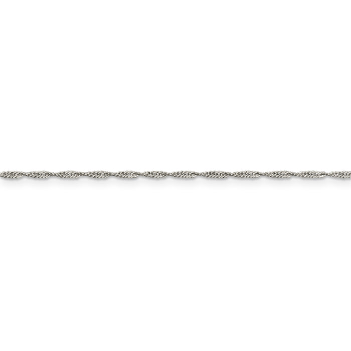 Sterling Silver 1.4mm Singapore Chain