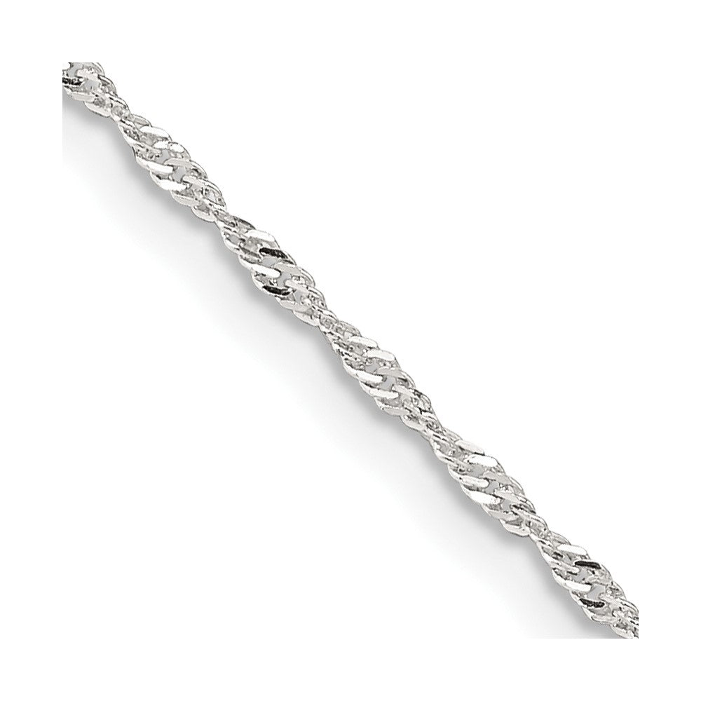 Sterling Silver 1.4mm Singapore Chain