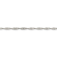 Sterling Silver 2.25mm Singapore Chain