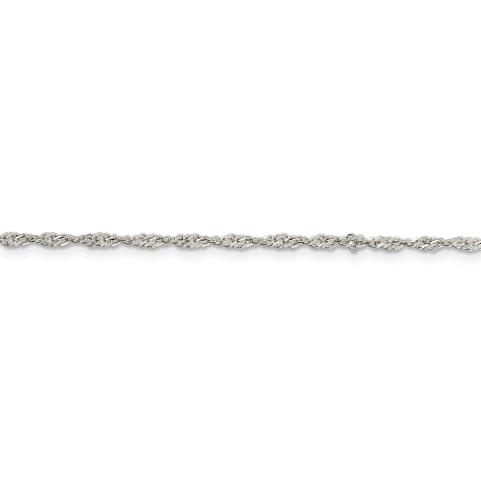 Sterling Silver 2mm Singapore Chain