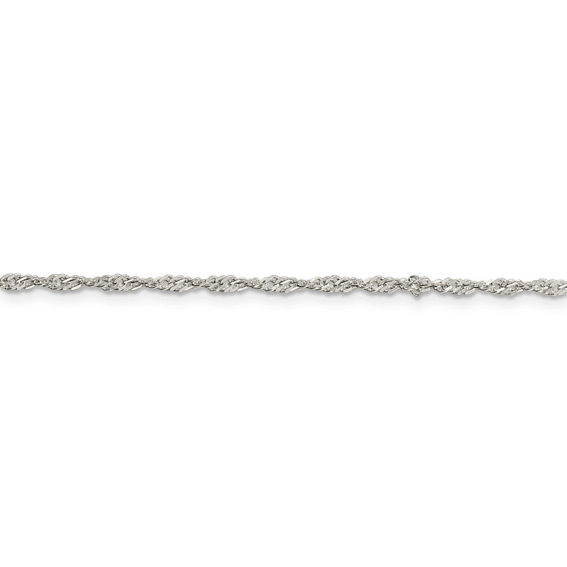 Sterling Silver 2mm Singapore Chain