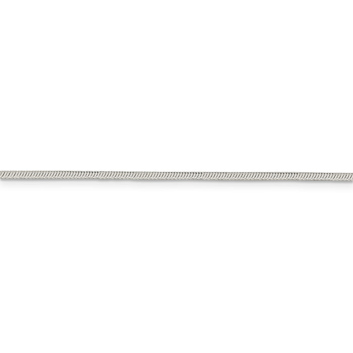 Sterling Silver 1.5mm Diamond-cut Snake Chain