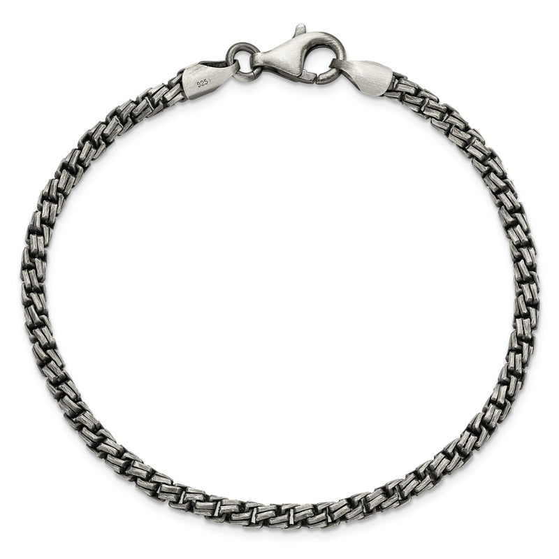 Sterling Silver Antiqued Brushed Bracelet