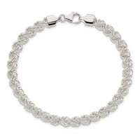 Sterling Silver Polished Love Knot Bracelet