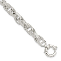 Sterling Silver Polished Fancy Link Bracelet